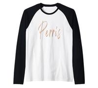 Perris California Vintage elegant design Raglan Baseball Tee