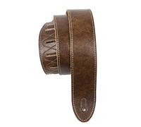 Perri's Leathers | Italian Garment Leather Guitar Strap (High-End Deluxe Soft Leather) 2” Inch Wide & XL- Extra Long | Suitable for Most Guitars, Chestnut,EM2-6554-XL