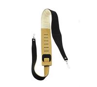 Perri's Leathers Ltd. - Banjo Strap - Suede -Sheepskin Pad - Black - Adjustable - Made in Canada (BJ-STRP-6695)