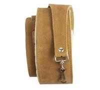 Perri's Leathers Ltd. - Banjo Strap - Suede - Sheepskin Pad - Tan - Adjustable - Made in Canada (BJ-STRP-6696)