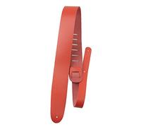 Perri's Leathers Ltd. - Basic Leather Strap - Adjustable Guitar Strap from 41" to 56" for Electric, Acoustic, Bass Guitar - Red (P20-6702)