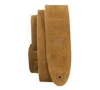 Perri's Leathers Ltd Guitar Strap, 2.5” Wide Soft Suede, Super Soft Sheepskin Fur Pad, Adjustable Length, (DL325S-200-XL) Natural, X-Long, Made in Canada