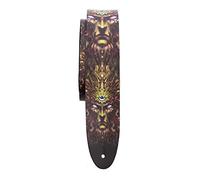 Perri's Leathers Ltd.- Guitar Strap- Direct To Leather- Official Licensing DAVID BOLLT- Solar Mind- Adjustable - For Acoustic/Bass/Electric Guitars - Made in Canada (DTL25BT-11051)
