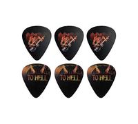 Perri's Leathers Ltd. LPM-ACDC1 - Motion Guitar Picks - AC/DC - Highway to Hell - Official Licensed Product - 6 Pack - MADE in CANADA.