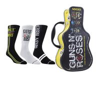 PERRI'S SOCKS - Guns N' Roses Guitar Tin with 3 Pairs of Socks