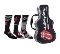 PERRI'S SOCKS - Rolling Stones Guitar Tin with 3 Pairs of Socks