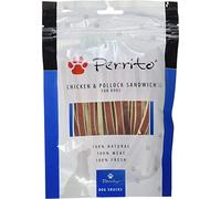 Perrito Chicken & Pollock Sandwich Dog Snack Natural Healthy Treats Food Reward
