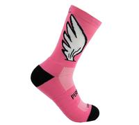PERRO LOCO CLOTHES RUNNING socks with wings for men and women. Anti-Blister, Anti-Odor, Compression, Seamless, Fun, Funky Colors. (UK, Numeric, 8.5, 11, Regular, Regular, Pink)