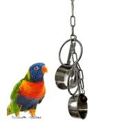 Perrot Bell - Small Hanging Bird Ornaments, Pet Chew Accessory | Parkeet Swing Playset, Sweet Sound Cage, Engaging Friends Featred Friends Activity for the
