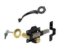 Perry 11270070BK 70mm Double Locking Long Throw Lock Kit with 11250200BK Matching Handle