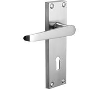 Perry 150mm Vision Zeus Victorian Straight Lever Lock Handles - Polished Chrome