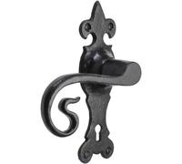 Perry 165mm X 52mm No.4016 Old Hill Ironworks Wychwood Suite Lever Lock Handles - Black Antique