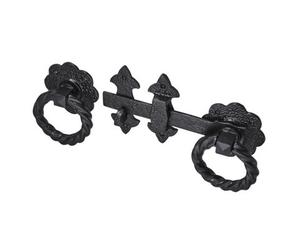 Perry 210mm 8" No.4416 Old Hill Ironworks Fleur De Lys Heavy Duty Twisted Ring Gate Latch