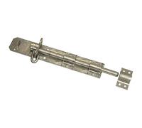 PERRY 300mm Heavy Duty Brenton Padlock Bolt, Galvanised, Including Fixings
