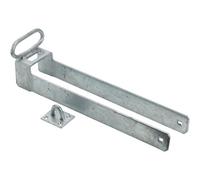 Perry 450mm 18In No.157/s Security Throw Over Loop For 3In Gates With Lifting Handle Staple And Fittings - Prepacked