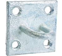 Perry 50mm X 50mm No.512 Chain Staple On Plate Pack Of 2 - Prepacked