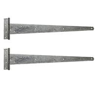 PERRY 600mm 24" Medium Duty Tee Hinges, Galvanised, Including Fixings