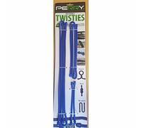 Perry 7103-0000BL Reusable Twisties 2 x 15cm, 2 x 45cm, 2 x 80cm (6 Pack)