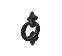 Old Hill Ironworks 95mm Antique Ring Door Knocker - Black