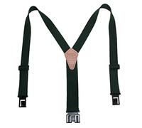 Perry Braces Men's Elastic 1.5 Inch Wide Hook End Braces, Hunter Green