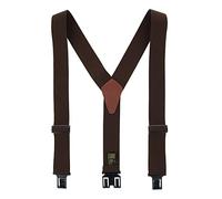 Perry Braces Men's Elastic 2 Inch Wide Hook End Braces (Tall Available), Regular, Brown
