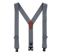 Perry Braces Men's Elastic Hook End Braces (Tall Available), Tall, Grey