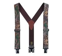 Perry Braces Men's Elastic Realistic Camo Print Braces (Tall Available), Regular, Green