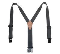 Perry Braces Men's Tall Elastic Hook End Braces, Grey