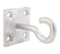 Perry Chain Hook on Plate 50mm x 50mm No.511 - 2pk - Galvanised