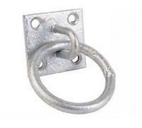 Perry Chain Ring on Plate 50mm x 50mm No.515 - Galvanised