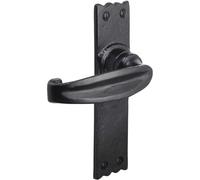 Old Hill Ironworks 158mm x 38mm Antique Charlbury Suite Lever Latch Handles, Black