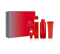 Perry Ellis 360 Red For Men 4 Pc Gift Set 3.4oz EDT Spray, 6oz Body Spray, 3oz Shower Gel, 7.5ml EDT Spray