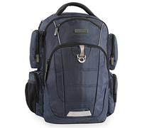 Perry Ellis 9-Pocket Professional Laptop-P350 Business Backpack, Navy, One Size, 9-pocket Professional Laptop - P350 Business Backpack