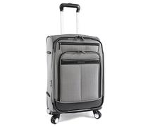 Perry Ellis Charleston Lightweight Spinner Carry-On Luggage, Black/White Herringbone, Carry-On 21-Inch, Lexington Ii Lightweight Carry-on Spinner Luggage
