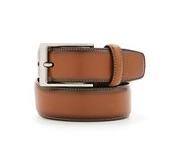 Perry Ellis Men's Amigo Dress Belt, Light Brown, 36