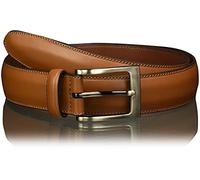 Perry Ellis Men's Leather Belt (Sizes 30-54 Inches Big & Tall), Timothy Cognac, 34
