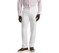 Perry Ellis Men's Linen Suit Pant Dress, Bright White Twill, 30W x 32L