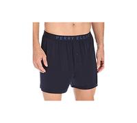 Perry Ellis Men's Luxe Solid Boxer Shorts, Navy, Medium