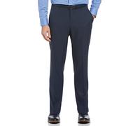 Perry Ellis Men's Portfolio Performance, Modern Fit, Non-Iron, Flat Front Stretch (Waist Size 30-42) Dress Pants, Mood Indigo, 34W x 29L