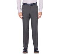 Perry Ellis Men's Portfolio Performance, Modern Fit, Non-Iron, Flat Front Stretch (Waist Size 30-42) Dress Pants, Charcoal Plaid, 40W x 30L
