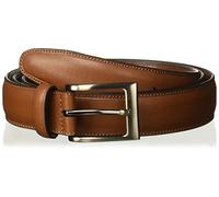 Perry Ellis Men's Timothy Leather Belt (Sizes 30-54 Inches Big & Tall), Brown, 34