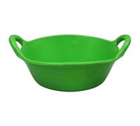 Perry Equestrian 12L Flexible Rubber Horse Feed Bucket - Green - Stable Yard Water Tub