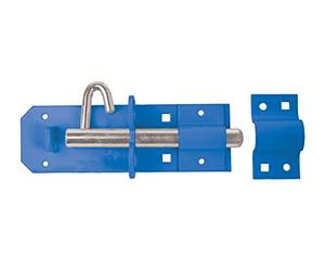 Perry Equestrian 1A-PP0150BL 150 mm 6 inch no.1A/PP Heavy Brenton Padlock Bolts-prepacked, Blue