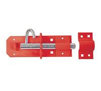 Perry Equestrian 1A-PP0150RD 150 mm 6 inch no.1A/PP Heavy Brenton Padlock Bolts-prepacked, Red