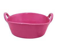 Perry Equestrian 20L Flexible Rubber Horse Feed Bucket - Pink - Stable Yard Water Tub