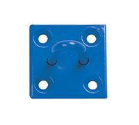 Perry Equestrian 512-PP0000BL 50 mm x 50 mm no.512/PP Chain Staple on Plate-Pack of 2 prepacked, Blue