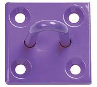 Perry Equestrian 512-PP0000PU 50 mm x 50 mm no.512/PP Chain Staple on Plate-Pack of 2 prepacked, Purple