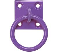 Perry Equestrian 515-PP0000PU 50 mm x 50 mm no.515/PP Chain Ring on Plate-Pack of 2 prepacked, Purple