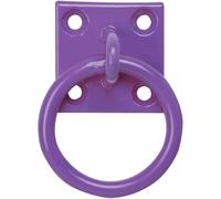 Perry Equestrian 515-PP0000PU 50 mm x 50 mm no.515/PP Chain Ring on Plate-Pack of 2 prepacked, Purple