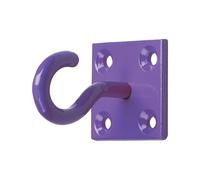 Perry Equestrian Chain Hook on Plate (2 Pack) - Purple